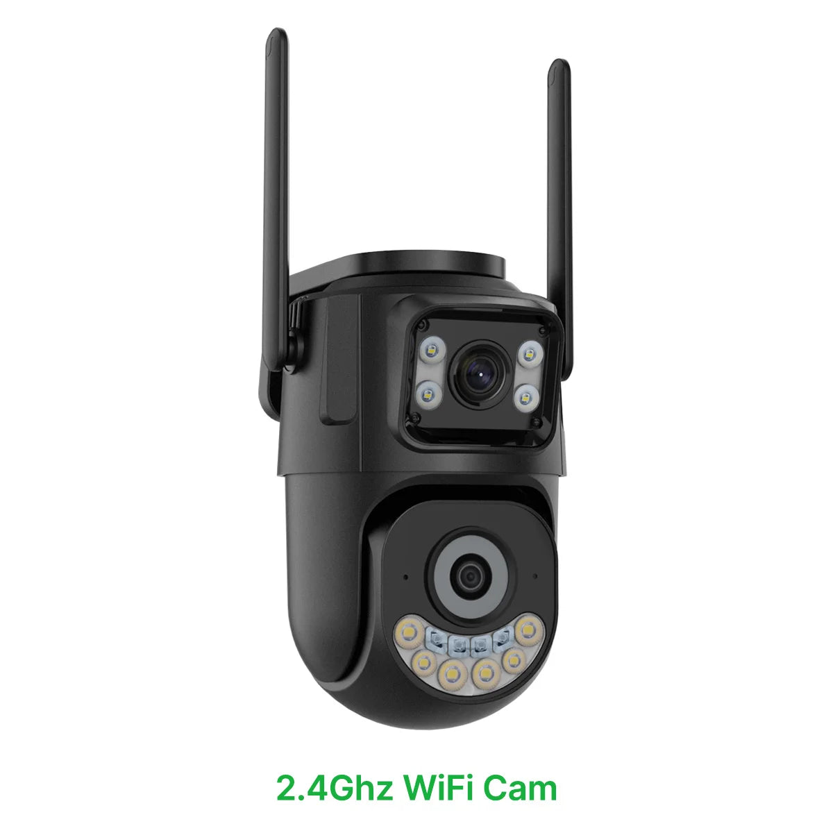External Wifi PTZ Camera Dual Lens 2.4Ghz&5Ghz Wifi Outdoor IP Camera Auto Tracking Security Protection CCTV Surveillance Icsee